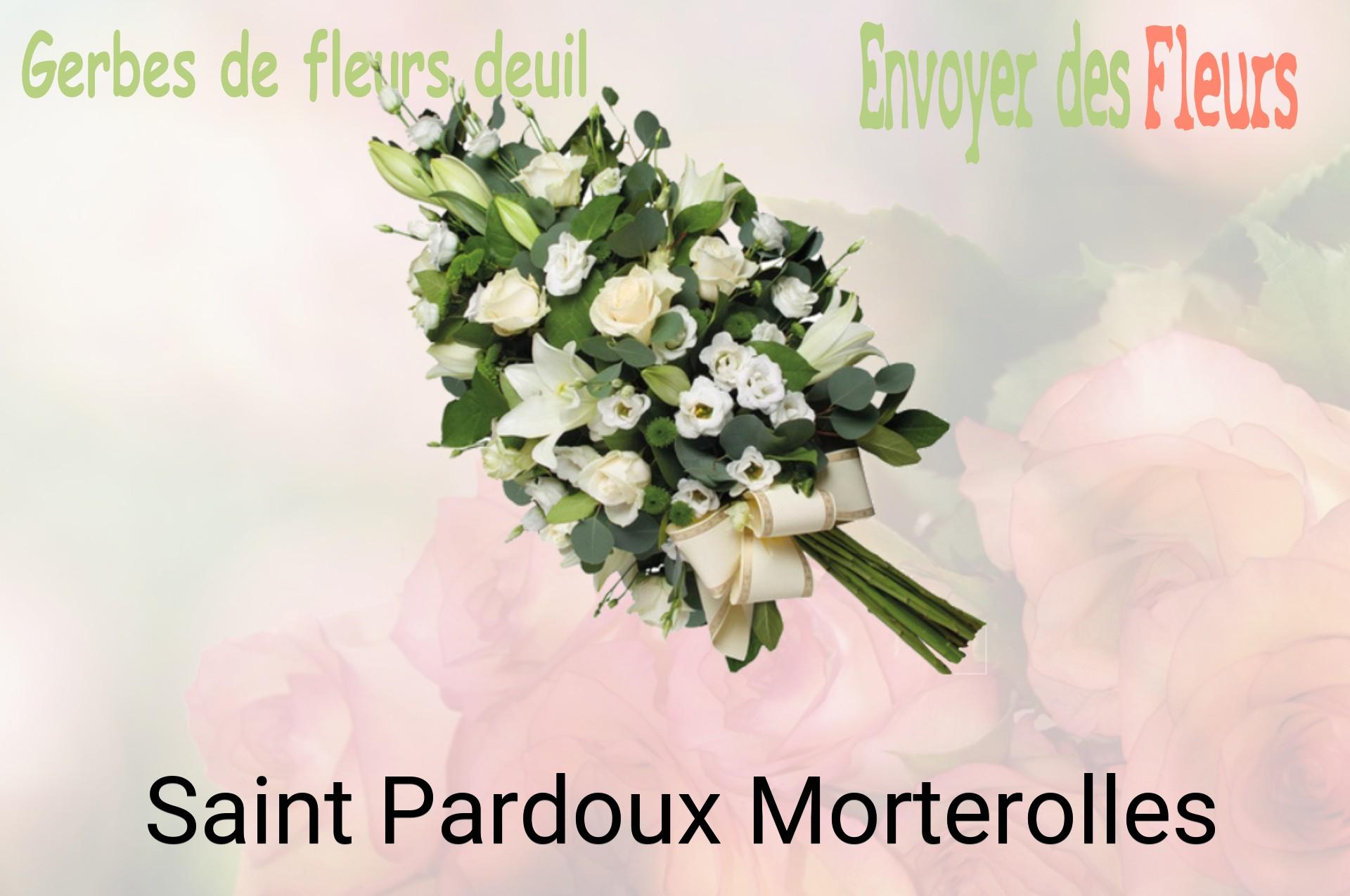 Gerbe de fleurs de deuil livrée à Saint-Pardoux-Morterolles